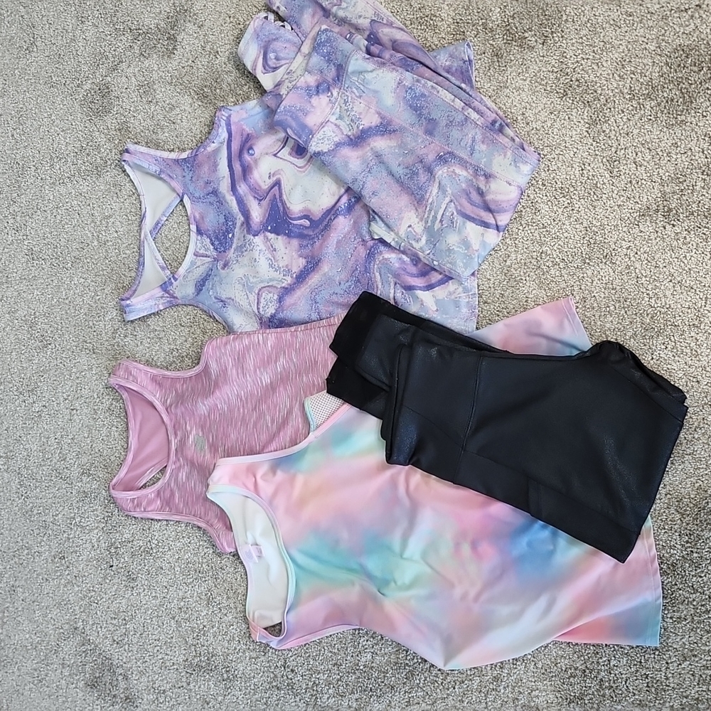 Girls Athletic wear lot Justice New Balance More